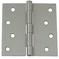 thumbnail image 1 of GlideRite 4 in. Steel Door Hinge with Square Corner Radius, Satin Nickel finish, Pack of 12, 1 of 3