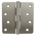 thumbnail image 1 of GlideRite 4 in. Steel Door Hinges with 1/4 in. Corner Radius, Satin Nickel finish, Pack of 12, 1 of 3
