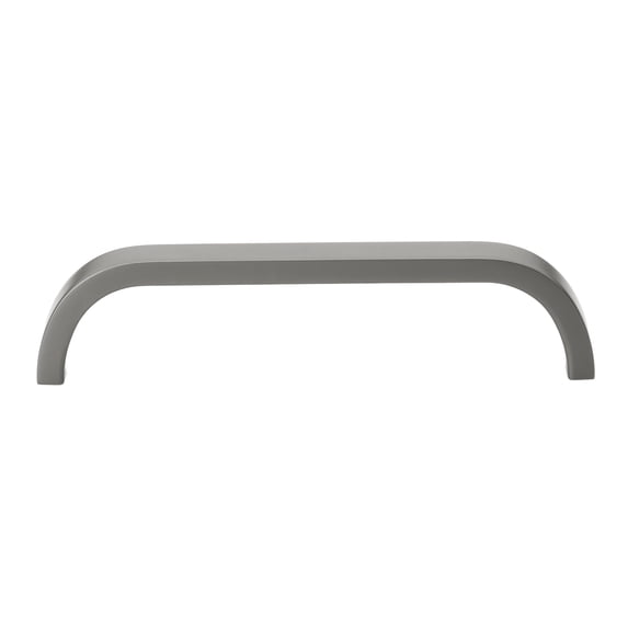 GlideRite 5-1/16 in. (128mm) Center-Center Curved Cabinet Bar Pull, Graphite Gray - 4843-128-GPH, 1 Pack
