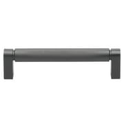 GlideRite 5-1/16 in. 128mm Center-Center Knurled Cabinet Bar Pull, Matte Black - 4788-128-MB, 1 Pack