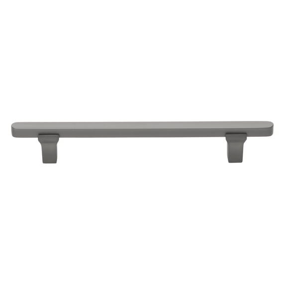 GlideRite 5-1/16 in. (128mm) Center-Center Solid Flat Cabinet Bar Pull, Graphite Gray - 4842-128-GPH, 10 Pack