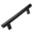 thumbnail image 1 of GlideRite 5" Screw Spacing Hexagon Matte Black Bar Pull Cabinet Hardware Handle, 1 of 5