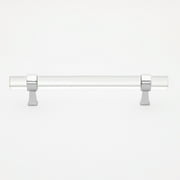 GLIDERITE HARDWARE GlideRite 5 in. Center Acrylic Cabinet Bar Pulls, Polished Chrome, Pack of 10