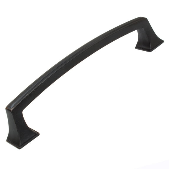 GlideRite 5 in. Center Classic Base Pull Cabinet Hardware Handles, Oil Rubbed Bronze, Pack of 5