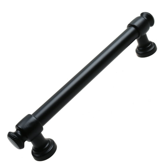 GlideRite 5 in. Center Euro Cabinet Bar Pull, Matte Black