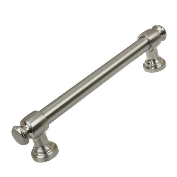 GlideRite 5 in. Center Euro Cabinet Bar Pull, Satin Nickel