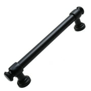 GLIDERITE HARDWARE GlideRite 5 in. Center Euro Cabinet Bar Pulls, Matte Black, Pack of 10