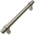 thumbnail image 1 of GlideRite 5 in. Center European Style Solid Steel Bar Pull, Stainless Steel, 1 of 3