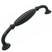GlideRite 5 in. Center Fluted Cabinet Pull, Oil Rubbed Bronze