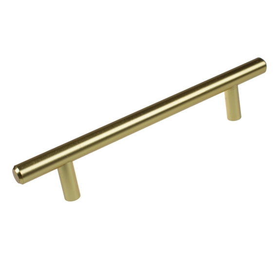 GlideRite 5 in. Center Modern Cabinet Pull, Satin Gold