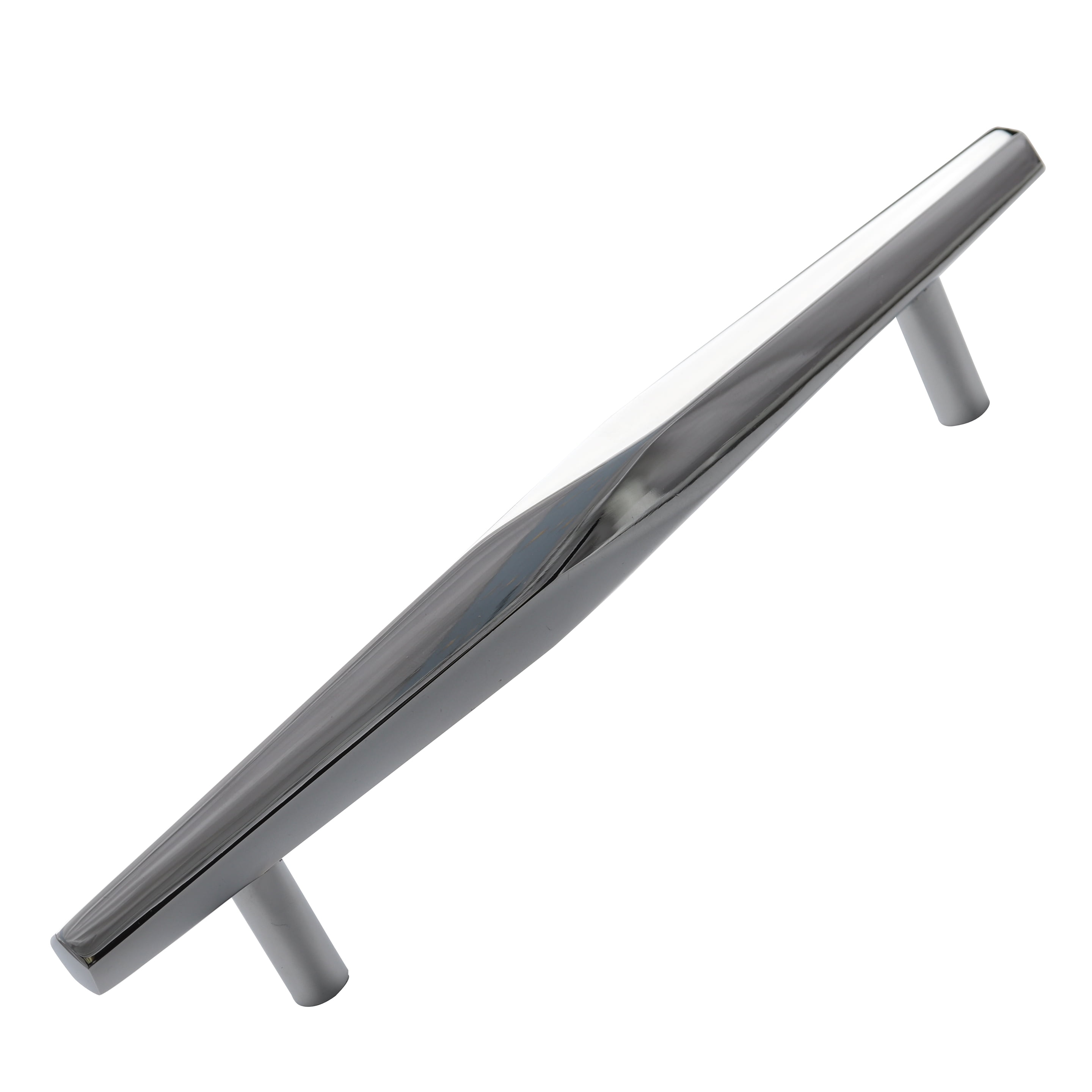 7-Inch Polished Chrome Faceted Cabinet Bar Pull
