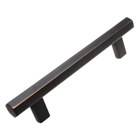 GlideRite 5 in. Center Solid Hexagon Bar Pull Cabinet Hardware Handle, Oil Rubbed Bronze, Pack of 10