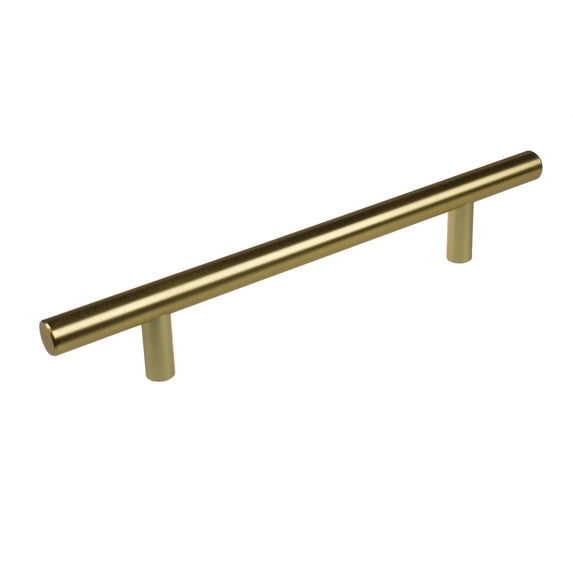 GlideRite 5 in. Center Solid Modern Cabinet Bar Pulls, Satin Gold, Pack of 25