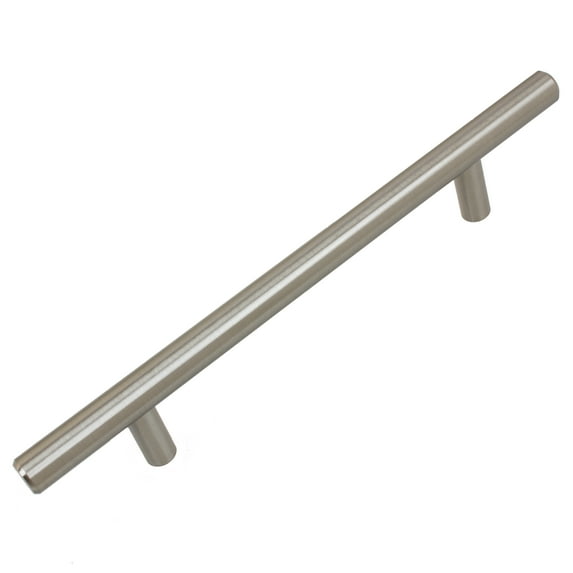 GlideRite 5 in. Center Solid Modern Cabinet Bar Pulls, Stainless Steel, Pack of 5