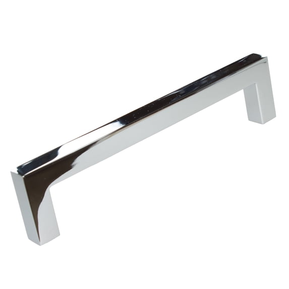 GlideRite 5 in. Center Solid Square Bar Cabinet Pull, Polished Chrome