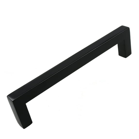 GlideRite 5 in. Center Solid Square Bar Cabinet Pulls, Matte Black, Pack of 25