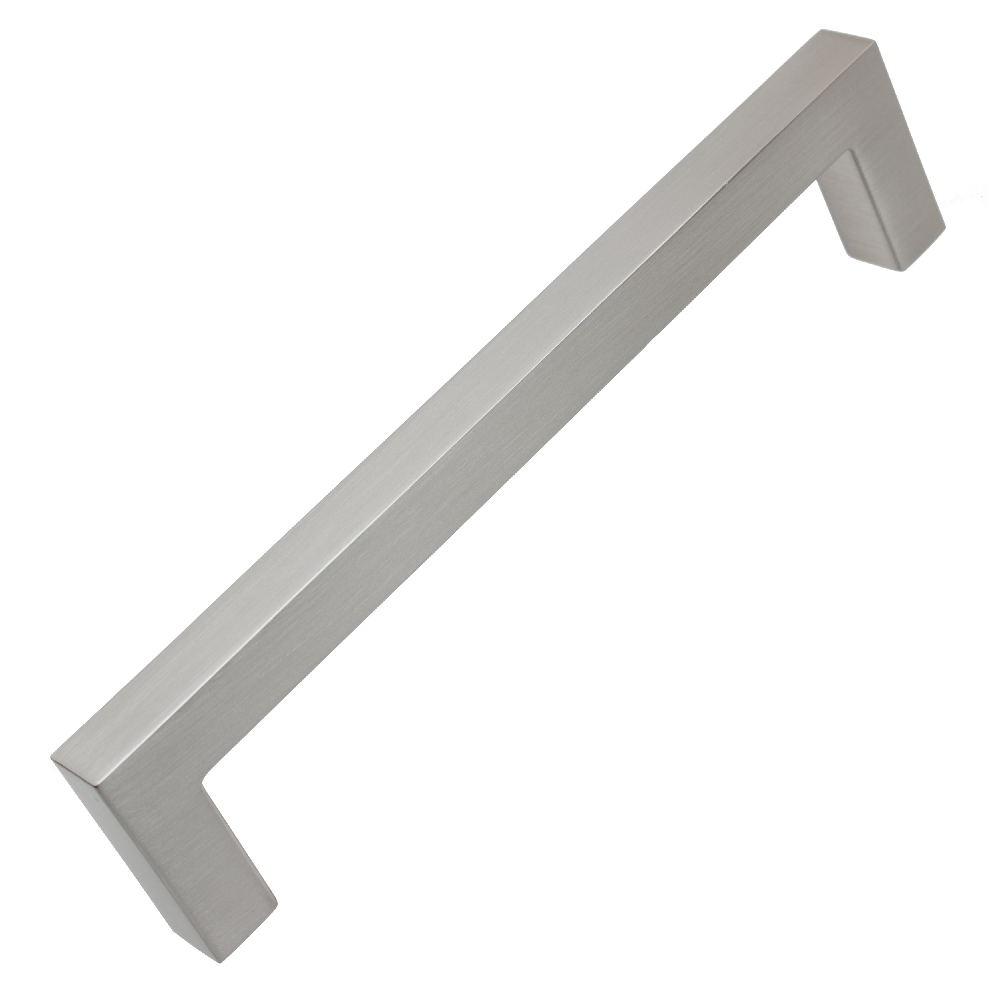 5-Inch Satin Nickel Modern Square Bar Pull with Mounting Hardware