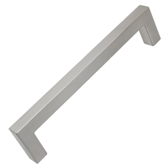 GlideRite 5 in. Center Solid Square Bar Cabinet Pulls, Satin Nickel, Pack of 10