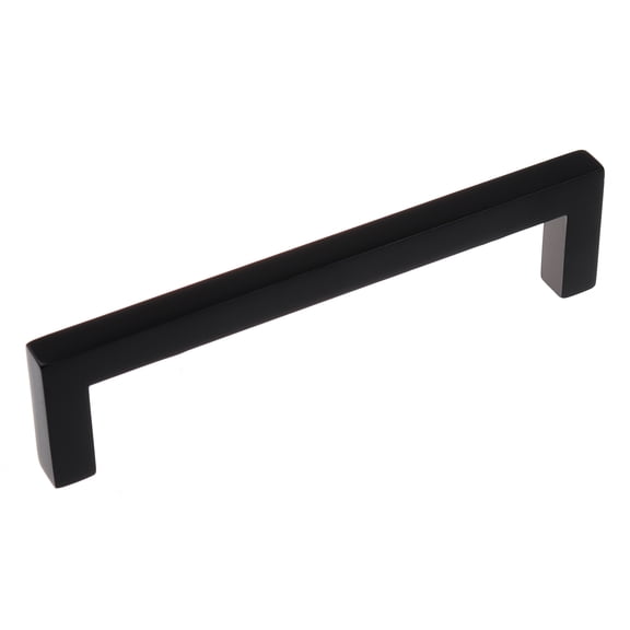 GlideRite 5 in. Center Solid Square Bar Pull Cabinet Hardware Handles, Matte Black, Pack of 25