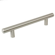 GlideRite 5 in. Center Solid Thick Cabinet Bar Pull, Stainless Steel