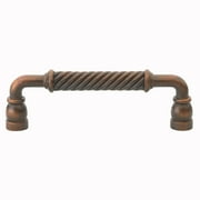 GLIDERITE HARDWARE GlideRite 5 in. Classic Twisted Cabinet pulls, Rustic Bronze, Pack of 10
