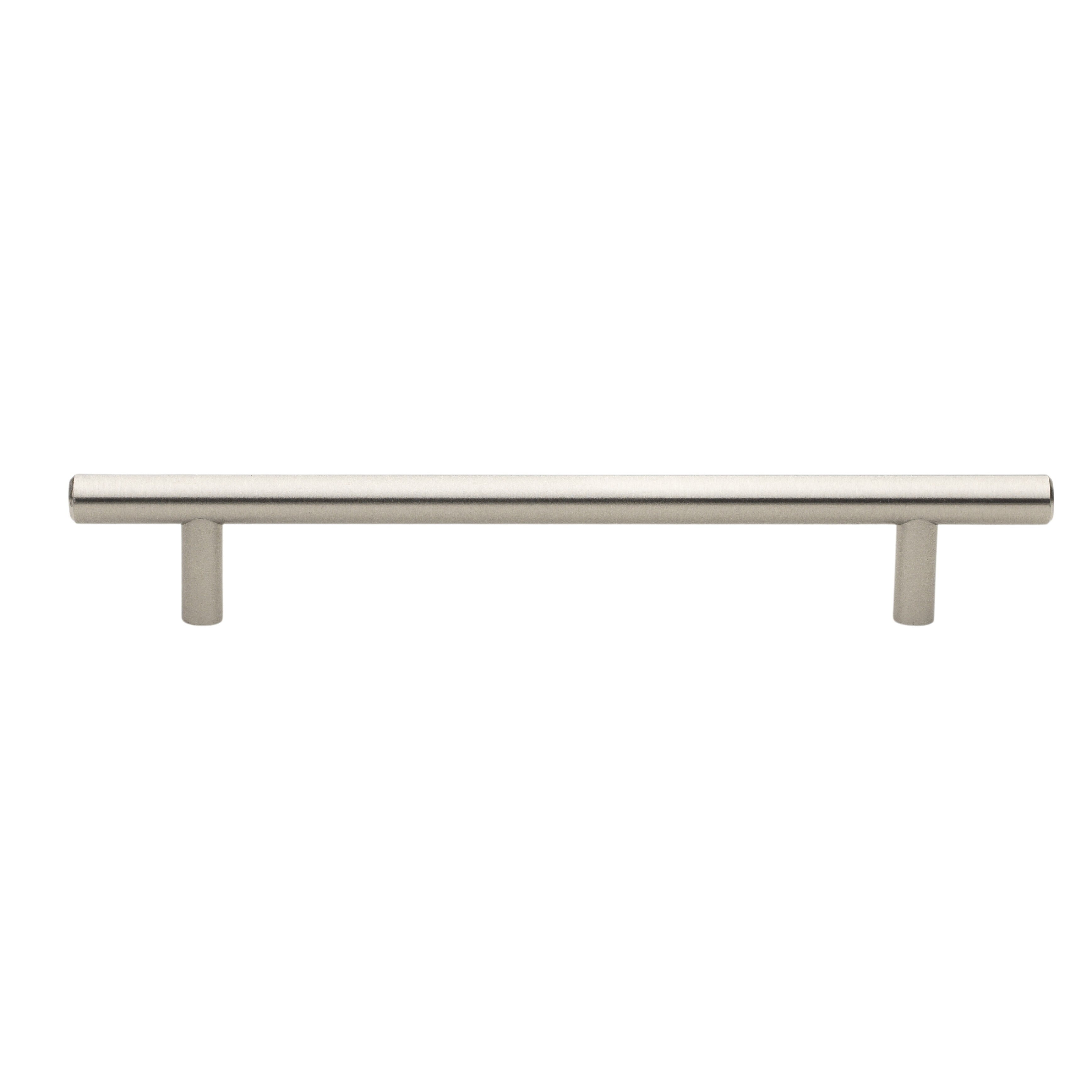 GlideRite 6-1/4 in. Center Solid Modern Cabinet Bar Pull, Stainless Steel, Pack of 5 - image 1 of 4