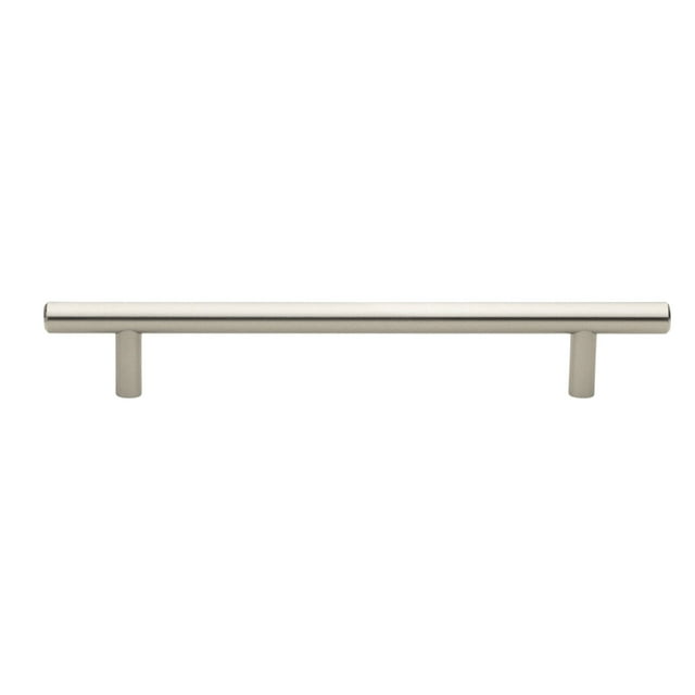 GlideRite 6-1/4 in. Center Solid Modern Cabinet Bar Pull, Stainless Steel, Pack of 5