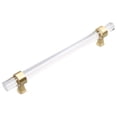 thumbnail image 1 of GlideRite 6-5/16 in. Center Acrylic Cabinet Bar Pull, Satin Gold, 1 of 3