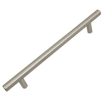 GlideRite 6-5/16 in. Center Solid Modern Cabinet Bar Pull, Stainless Steel, Pack of 25