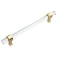 thumbnail image 1 of GlideRite  6-5/16 in. Clear Acrylic Cabinet Pulls Satin Gold (Set of 25), 1 of 4