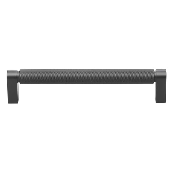 GlideRite 6-5/16 in. Screw Spacing Solid Knurled Bar Pull Cabinet Hardware Handle Pack of 10