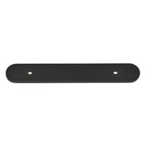 GlideRite 6" Rounded Backplate 3-3/4" 96mm Center-Center, Matte Black