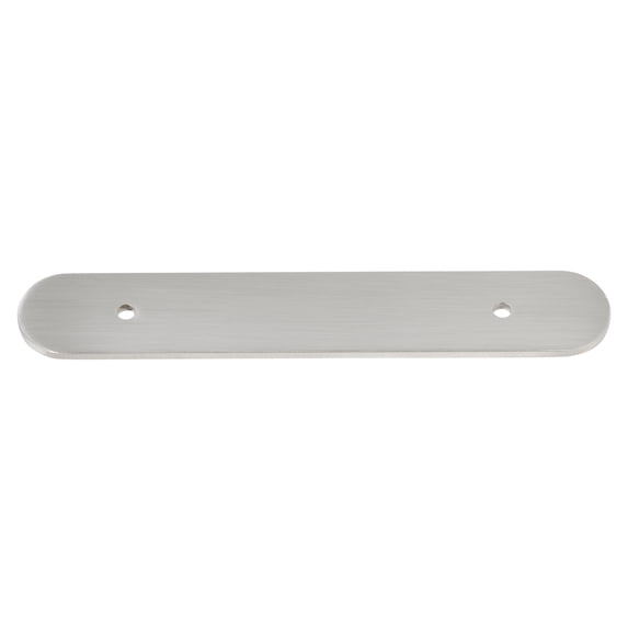 GlideRite 6" Rounded Backplate 3-3/4" 96mm Center-Center, Satin Nickel