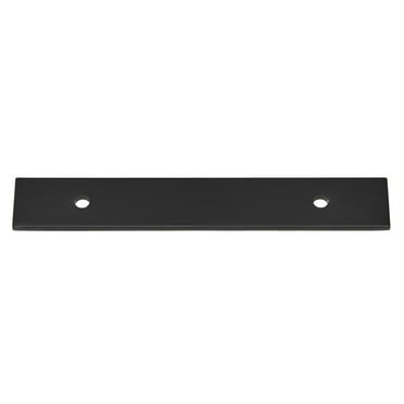 GlideRite 6" Squared Backplate 3-3/4" 96mm Center-Center, Matte Black