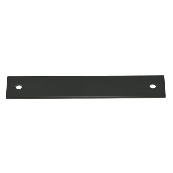 GlideRite 6" Squared Backplate 5-1/16" 128mm Center-Center, Matte Black