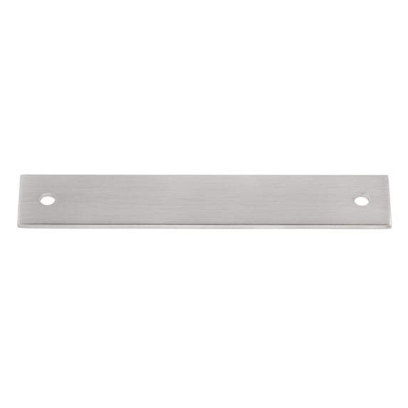 GlideRite Hardware GlideRite 6 in. Squared Backplate 5-1/16 in. Center to Center, 6342-128 Pack of 25 - Satin Nickel