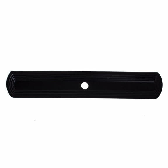 GlideRite 6 in. Narrow Rounded Rectangle Cabinet Backplates, Matte Black, Pack of 10