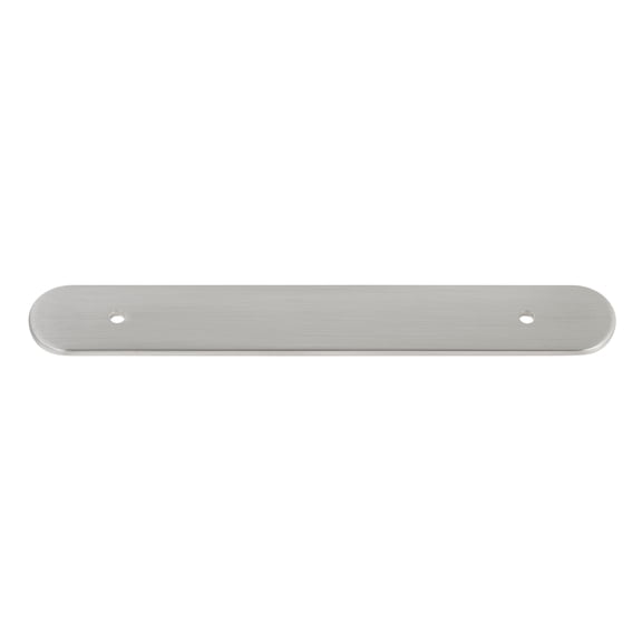 GlideRite 7-1/4" Rounded Backplate 5-1/16" 128mm Center-Center, Satin Nickel
