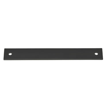 GlideRite 7-1/4 in. Squared Backplate 6-5/16 in. 160mm Center-Center, Matte Black