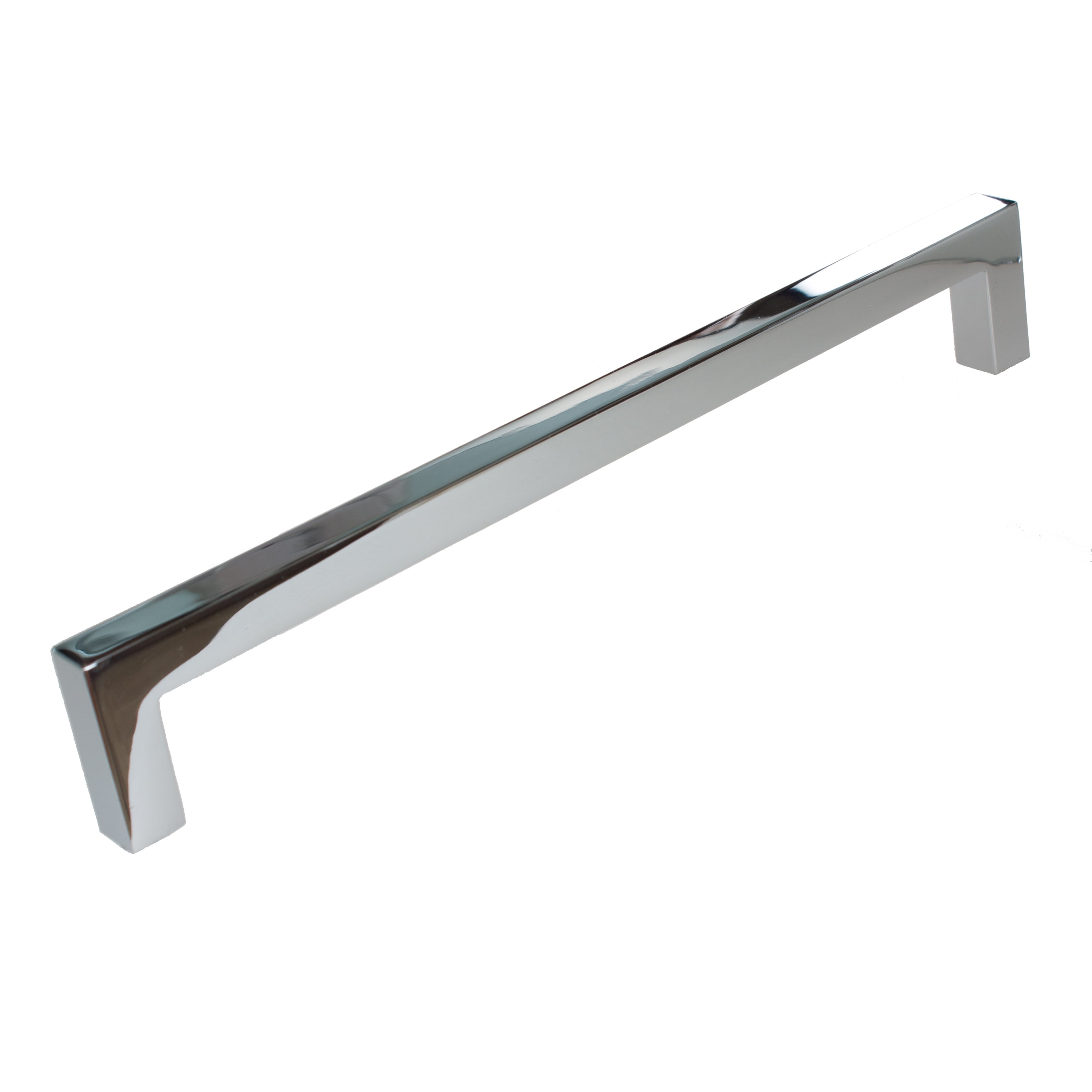 Polished Chrome 7.56" Modern Bar Pull with Mounting Hardware