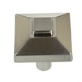 thumbnail image 1 of GlideRite 7/8 Inch Classic Square Pyramid Cabinet Knobs, Satin Nickel , Pack of 5, 1 of 5