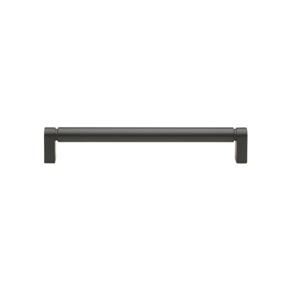 GlideRite 7-9/16 in. 192mm Center to Center Smooth Bar Pull, Matte Black