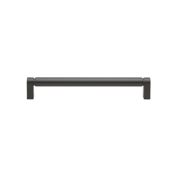 GlideRite 7-9/16 in. 192mm Center to Center Smooth Bar Pull, Matte Black