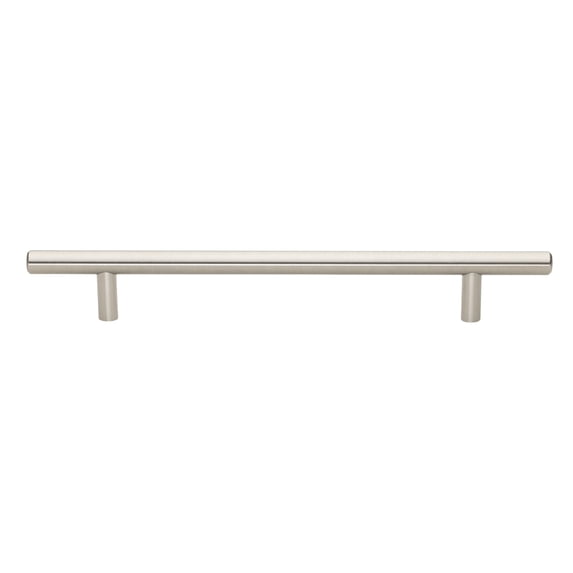 GlideRite 7 in. Center Solid Modern Cabinet Bar Pull, Stainless Steel