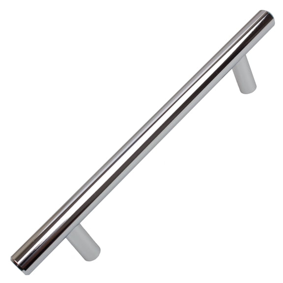 GlideRite 7-inch Solid Polished Chrome Handles 5 inch CC Cabinet Bar Pulls (Pack of 10 or 25) Polished Chrome - Pack of 25