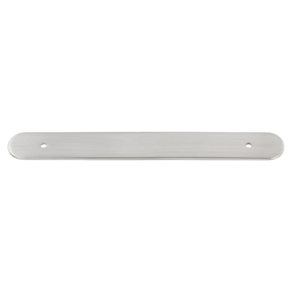 GlideRite 8-1/2" Rounded Backplate 6-5/16 in. 160mm Center-Center, Satin Nickel