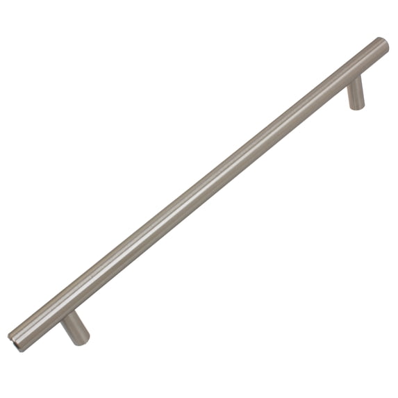 GlideRite 8-13/16 in. Center Solid Modern Cabinet Bar Pull, Stainless Steel