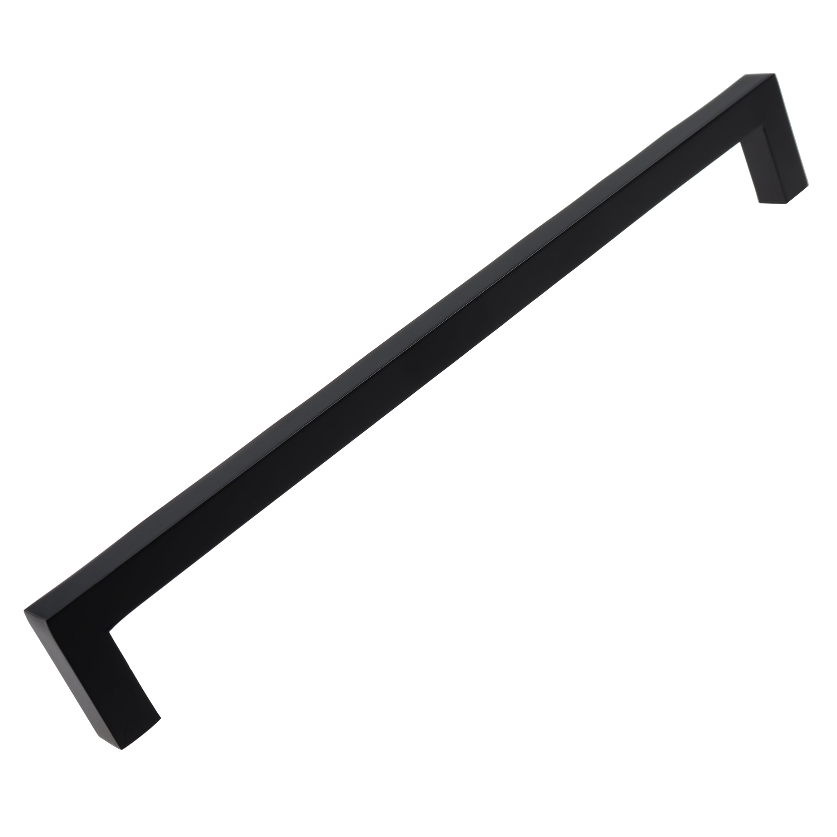 Matte Black 8.75" Modern Brass Bar Cabinet Pull