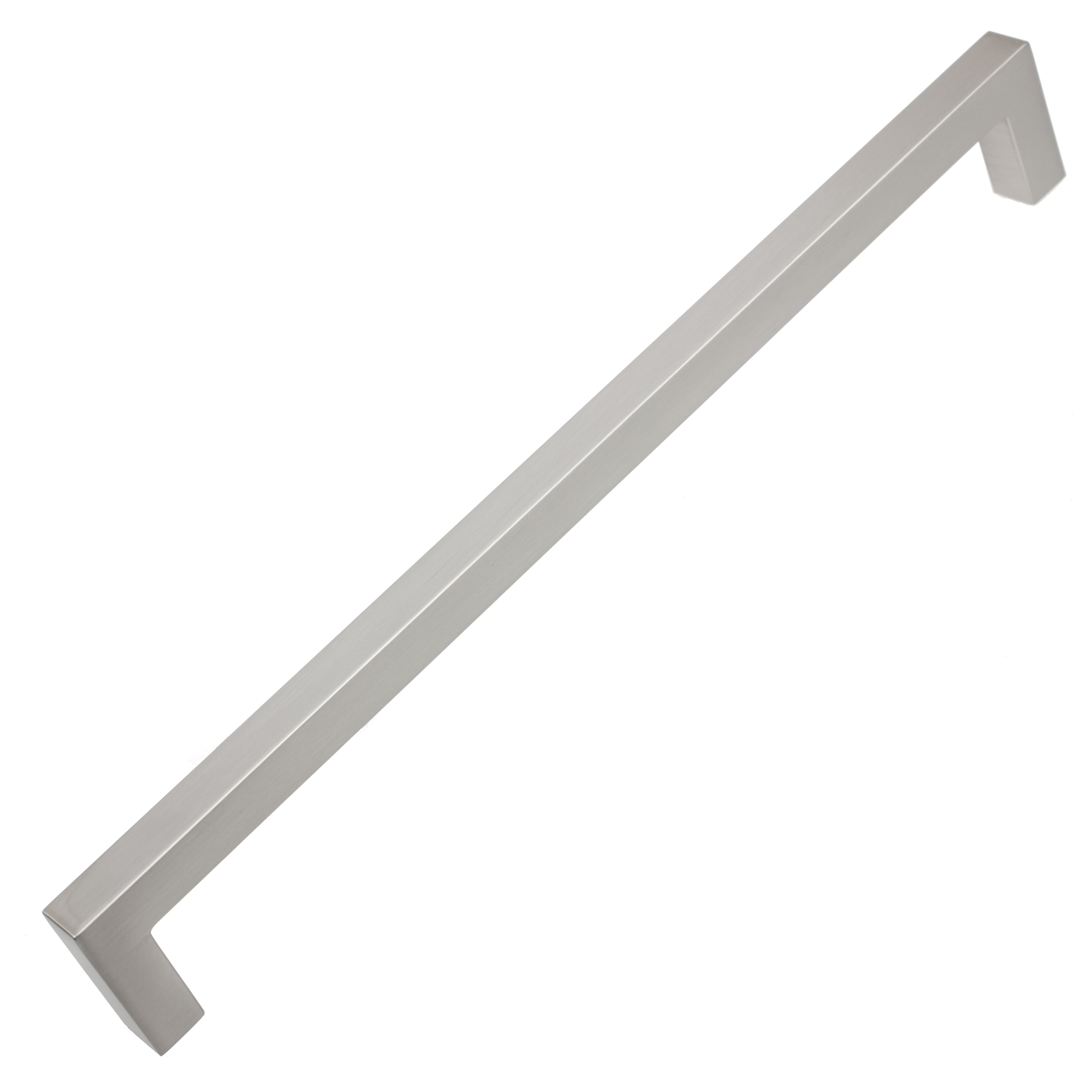 Satin Nickel 8.75" Modern Bar Cabinet Pull