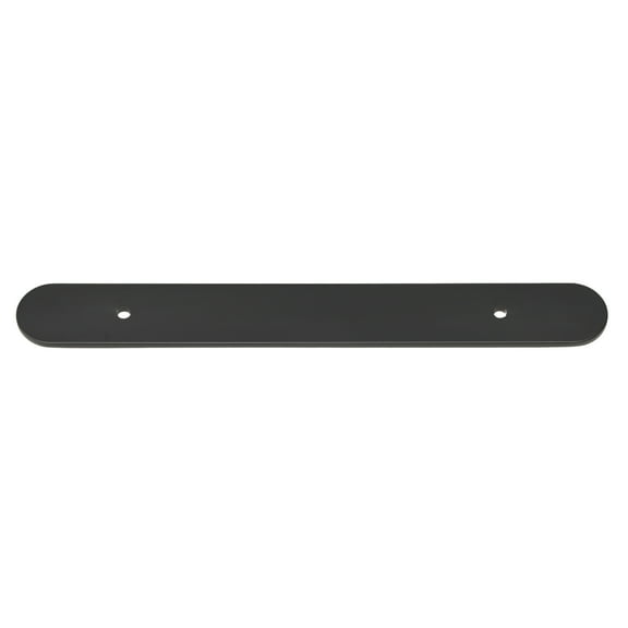 GlideRite 8" Rounded Backplate 5-1/16" 128mm Center-Center, Matte Black
